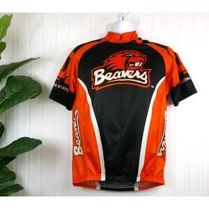 Cycling Jersey Oregon State University Beavers 3/4 Zip Large